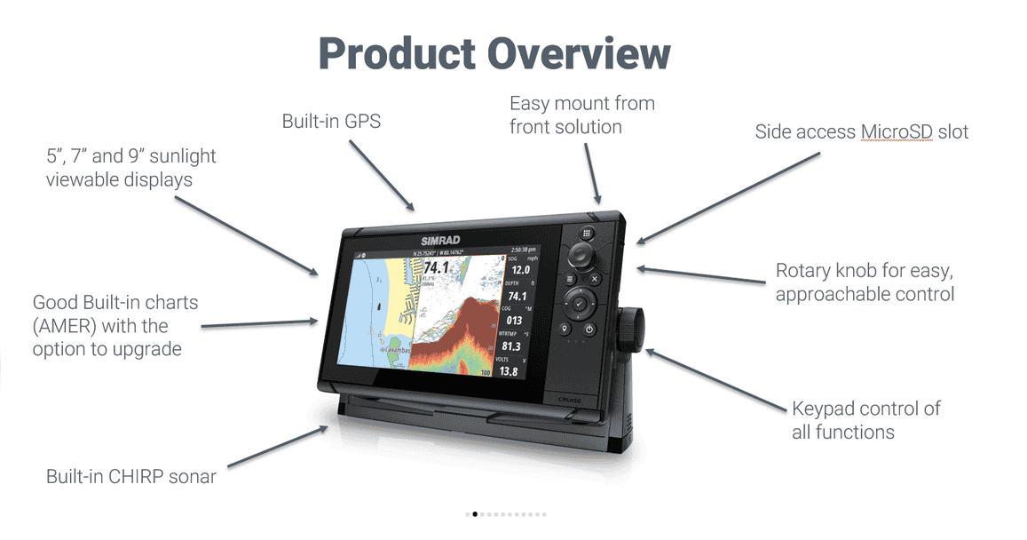 CRUISE-7 GPS/Plotter/Sounder with Transducer 83/200kHZ CHIRP